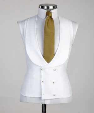 white 3 piece  Male suit