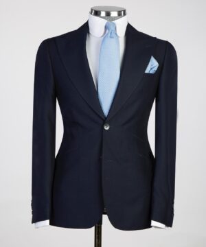 Blue black  Male suit