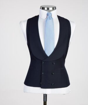 Blue black  Male suit