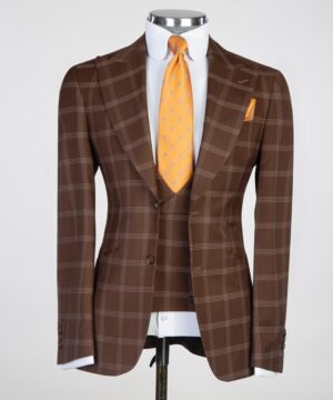 Golden brown gold suit