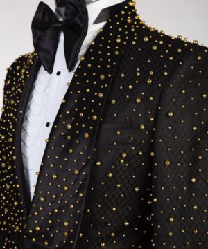 Gold decorated Luxury Male suit